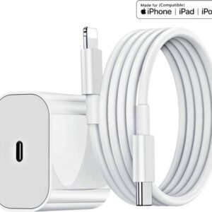 20 W Quick Charge 3 A Wall Charger for Mobile with Detachable Cable  (White)